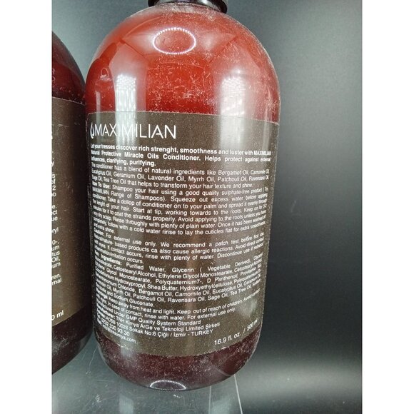 Maximilian Natural Protective Miracle Oils Shampoo & Conditioner Set 500ml Each - Picture 5 of 5